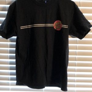 Used -black Santa Cruz shirt